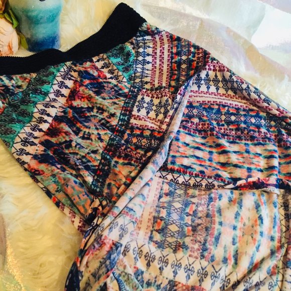 Vanity Print Wrap Skirt XL - Picture 2 of 5